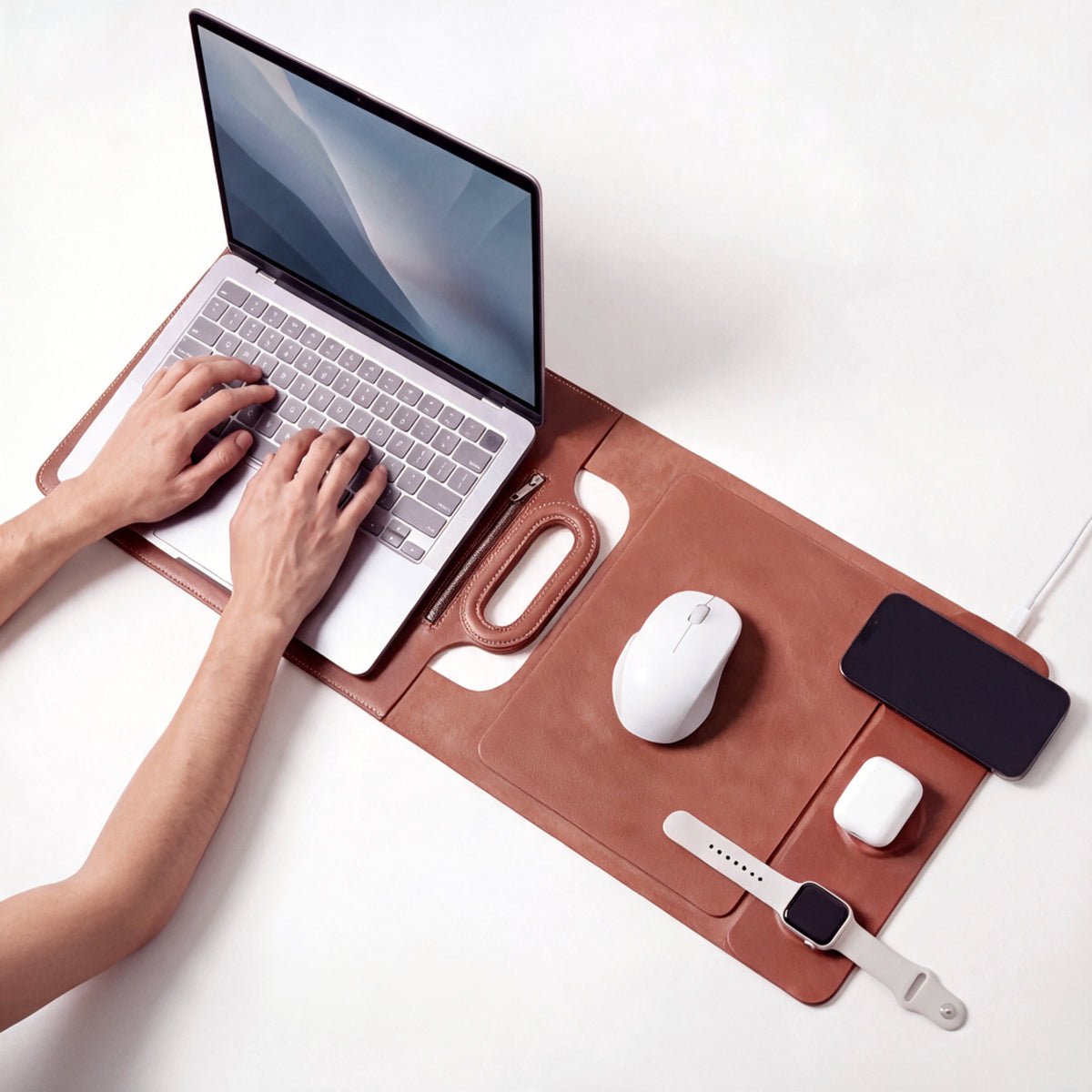 Laptop Case Workstation with Wireless Charging